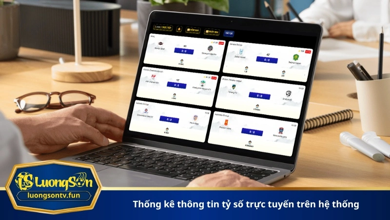 Thống kê thông tin tỷ số trực tuyến trên hệ thống
