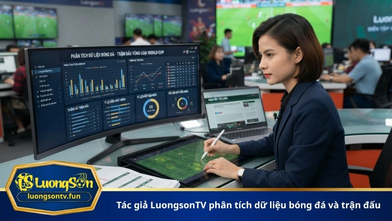 tác giả LuongsonTV phân tích dữ liệu bóng đá và trận đấu