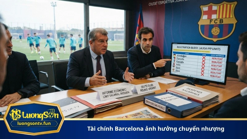 tài chính Barcelona ảnh hưởng chuyển nhượng